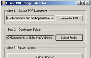 Fusion PDF Image Extractor screenshot 1