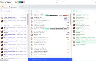 todo.vu's Kanban-style Task Dashboard.