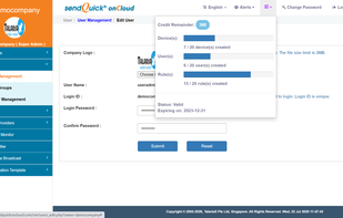 sendQuick onCloud screenshot 1