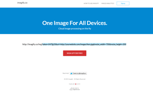Imagify.co screenshot 1