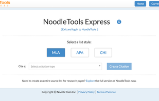 NoodleTools Express screenshot 1