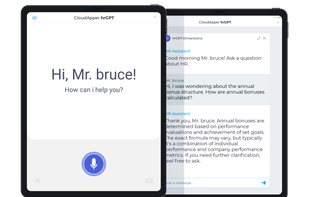 CloudApper hrGPT screenshot 1
