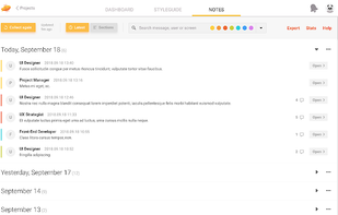 Notes for Zeplin screenshot 2