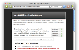 Installation page