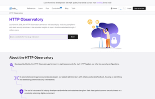 HTTP Observatory screenshot 1