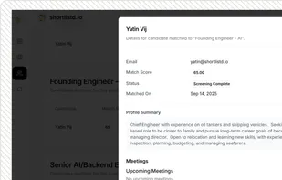 shortlistd.io screenshot 1