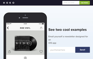 Email yourself a newsletter designed for an iOS app