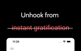 Unhook from instant gratification- Clean Home page