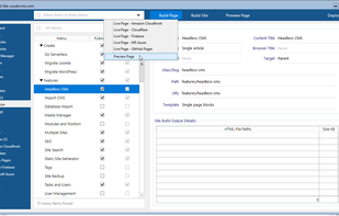 Build and test locally then single click deploy to a CDN