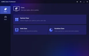 Aomei Cloner screenshot 1