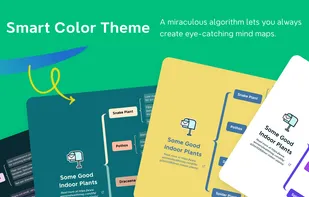 When you want to make a mind map with a proper color scheme and style that matches your need, Smart Color Theme never lets you down. Choose the one you like and achieve a consistent look throughout your map instantly.