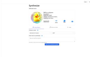 Uberduck screenshot 1