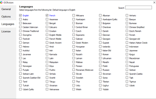Configure OCR languages