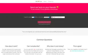 SMS Cat Facts screenshot 1