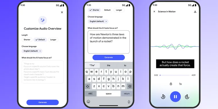 NotebookLM introduces audio customization and faster loading on mobile image