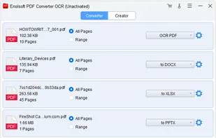 Enolsoft PDF Converter OCR screenshot 1