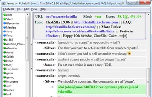 ChatZilla in the #chatzilla support channel.