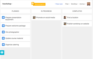 Workstreams Task Board