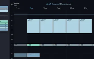 Plan your week: drag-and-drop tasks from sidebar