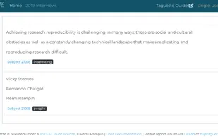 Taguette screenshot 1