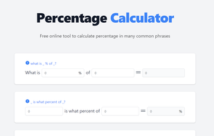 CalcPercentage screenshot 1