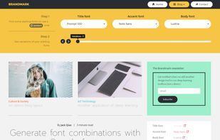 Brandmark font generator screenshot 1