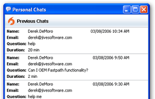 View Previous Chats