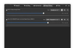 pwvucontrol screenshot 1