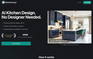 AI kitchen designer app