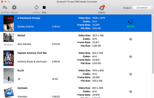Ondesoft iTunes DRM Media Converter screenshot 1