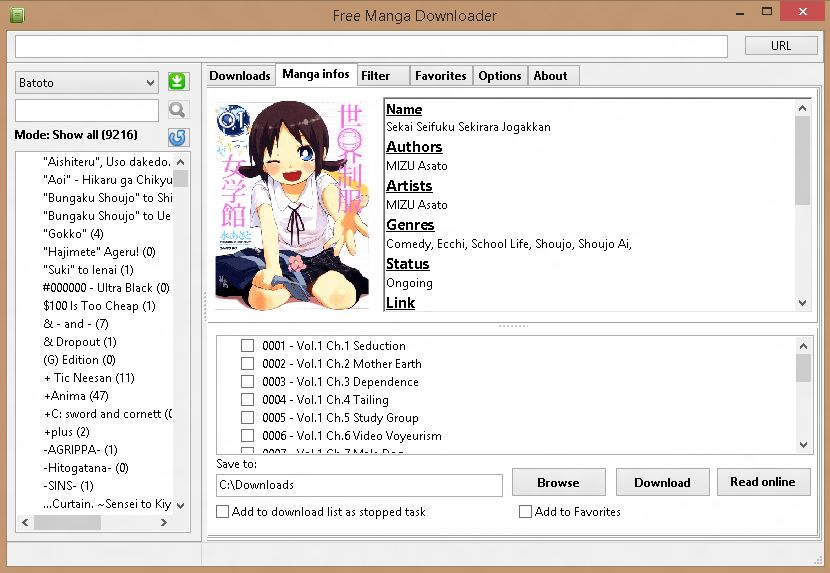 How to batch download anime or manga - WFDownloader App Website
