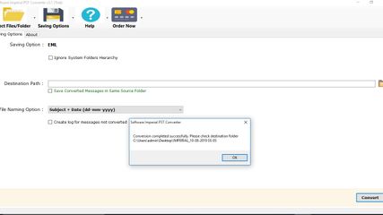 Outlook PST Converter Software Imperial screenshot 8