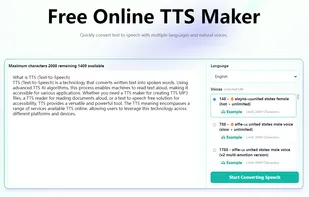 TTSynth screenshot 1