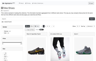 Example of collection that is created by Aggregatus