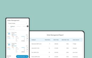 Order management screen
