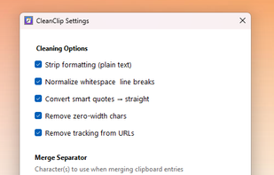 CleanClip for Windows screenshot 1