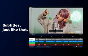 Generate subtitles with a single click.