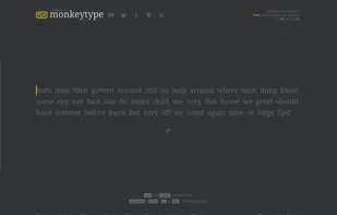 Monkeytype screenshot 1