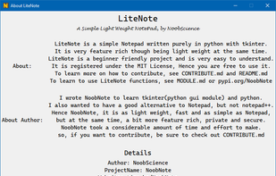 About LiteNote