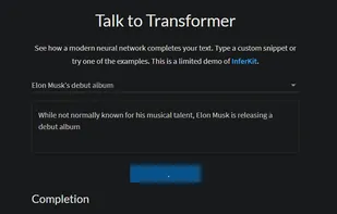 InferKit screenshot 1
