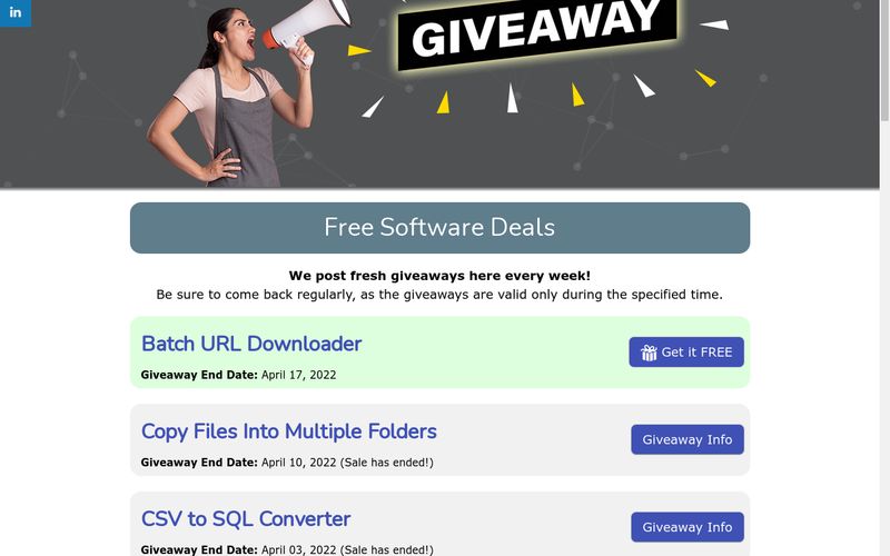 Giveaway of the Day - Tenha softwares comerciais gratuitamente **
