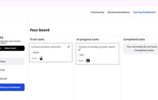 Startup Dashboard