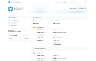 Hosting Checker screenshot 1