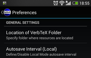 VerbTeX LaTeX Editor screenshot 2