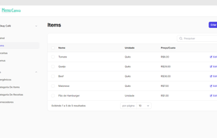 Menu Canva screenshot 1