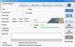 EMV Reader Writer Software screenshot 1