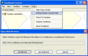 View a tutorial in a sandboxed Web browser