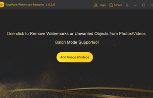 Launch EasePaint Watermark Remover and add images/videos