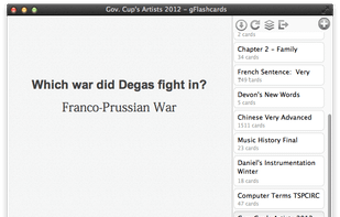 gFlashcards screenshot 1