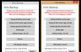 Holo Backup screenshot 1